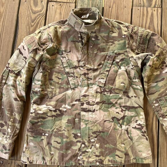 Genuine USGI Military Camo Jacket - Zip Up Multicam BDU - Men's Medium Regular - Picture 3 of 16